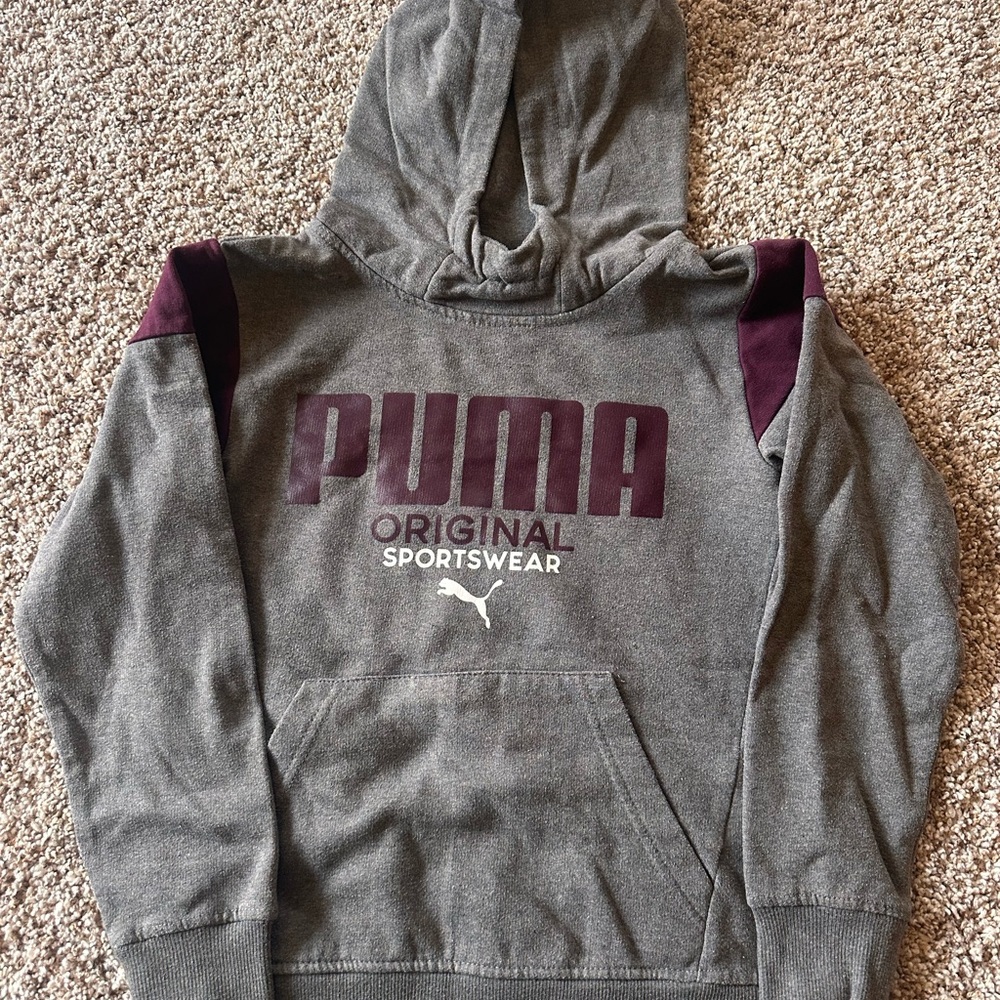 Puma Charcoal and Maroon Sweatshirt